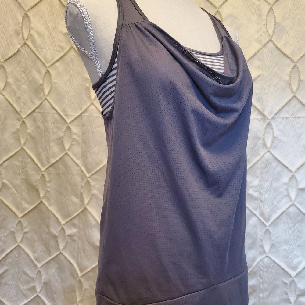 Champion Athlete Tank with Built in Bra and Cowl Neck